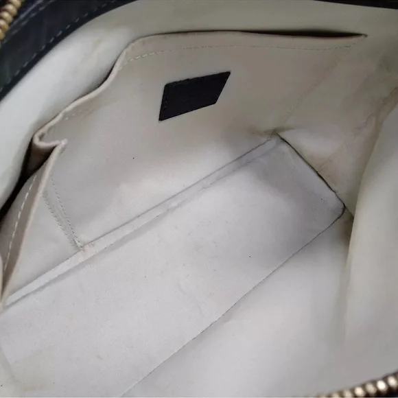 Authentic Louis Vuitton LV Hand Bag LucillePM Blue Monogram Mini Lin - Picture 11 of 17